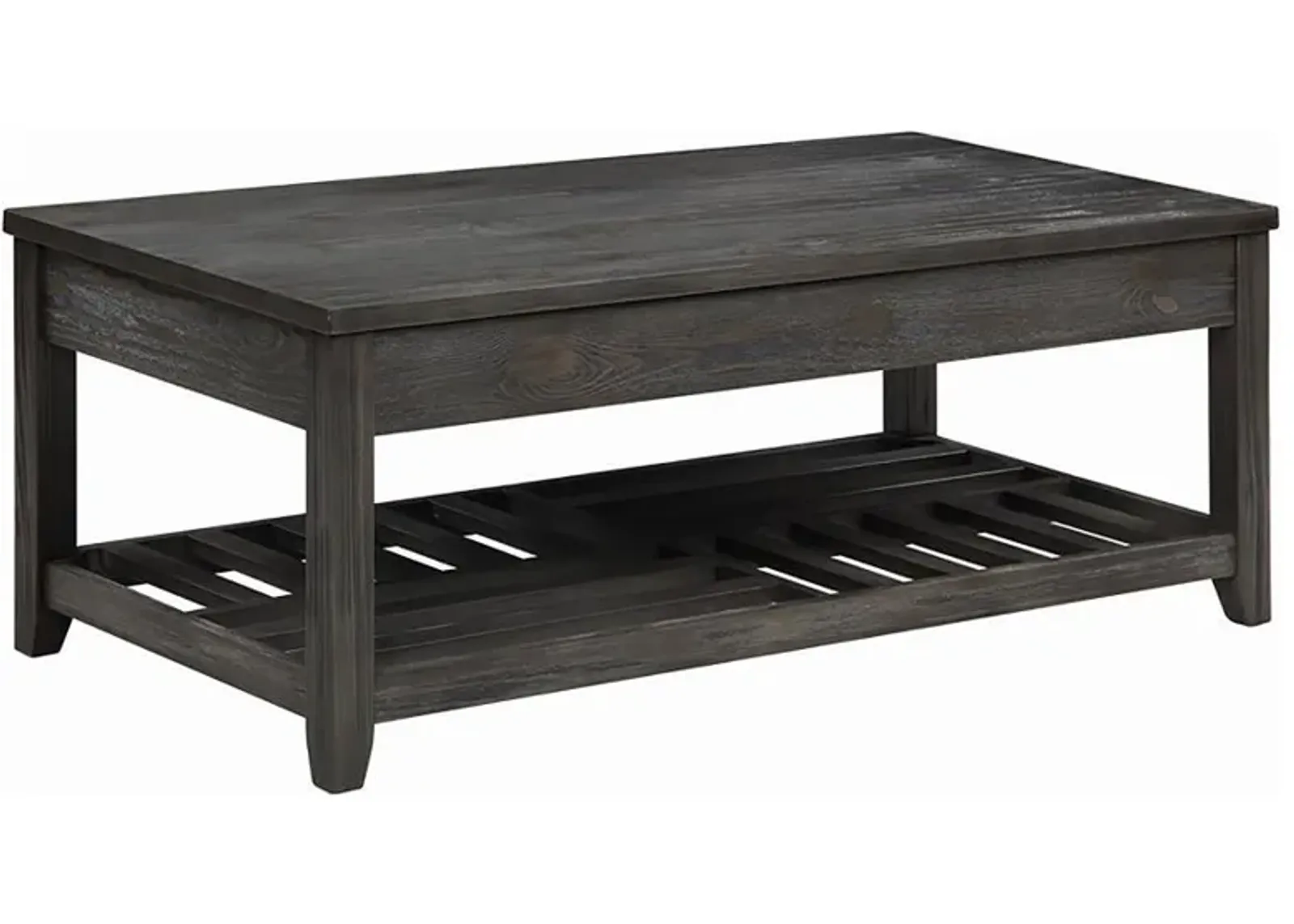 Cliffview - Rectangular Wood Lift Top Coffee Table - Gray