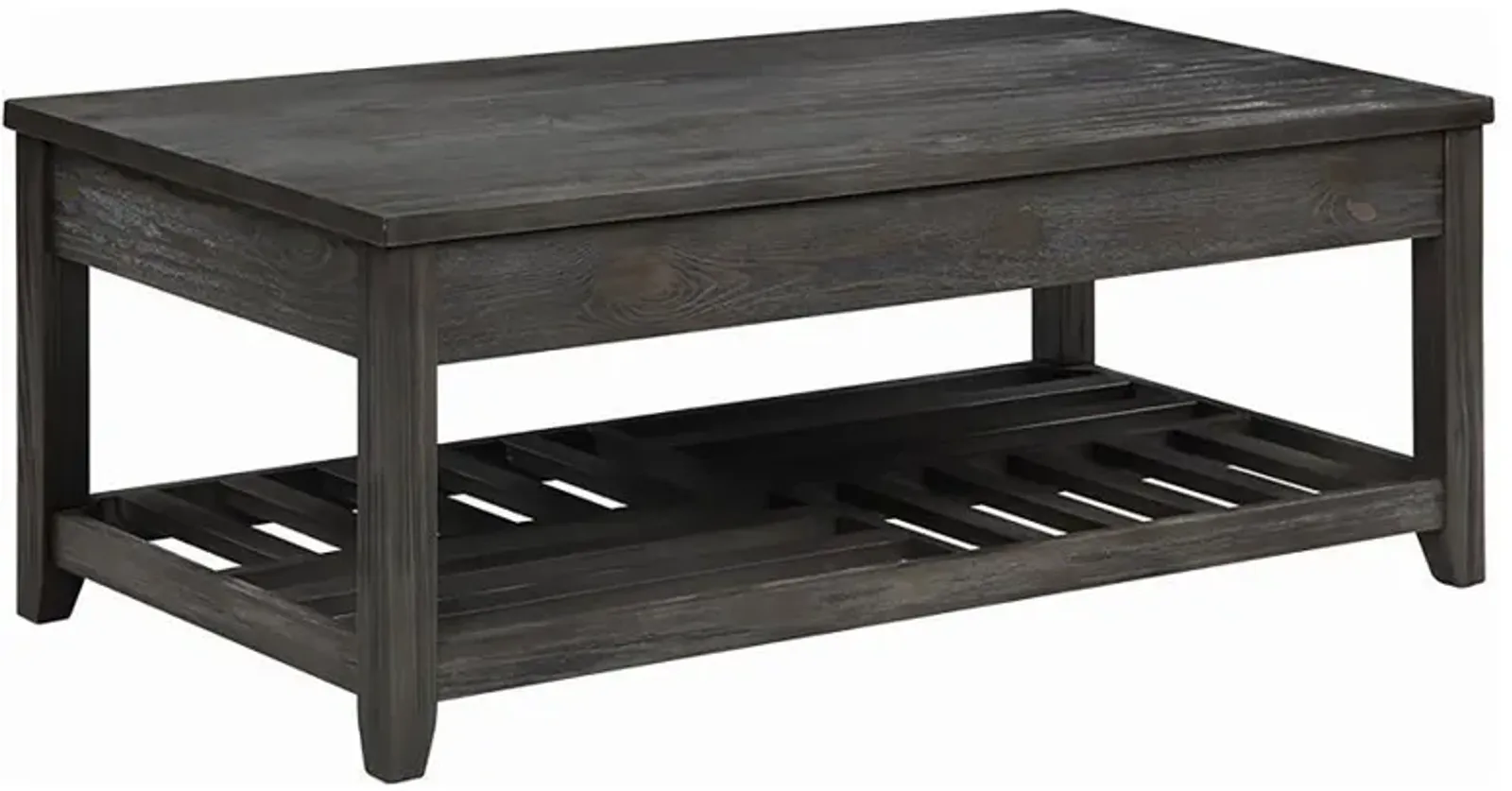 Cliffview - Rectangular Wood Lift Top Coffee Table - Gray