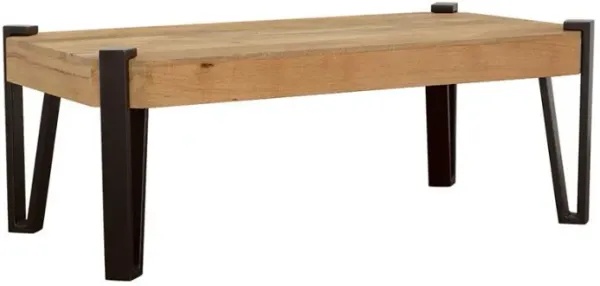 Winston - Rectangular Wood Top Coffee Table - Natural