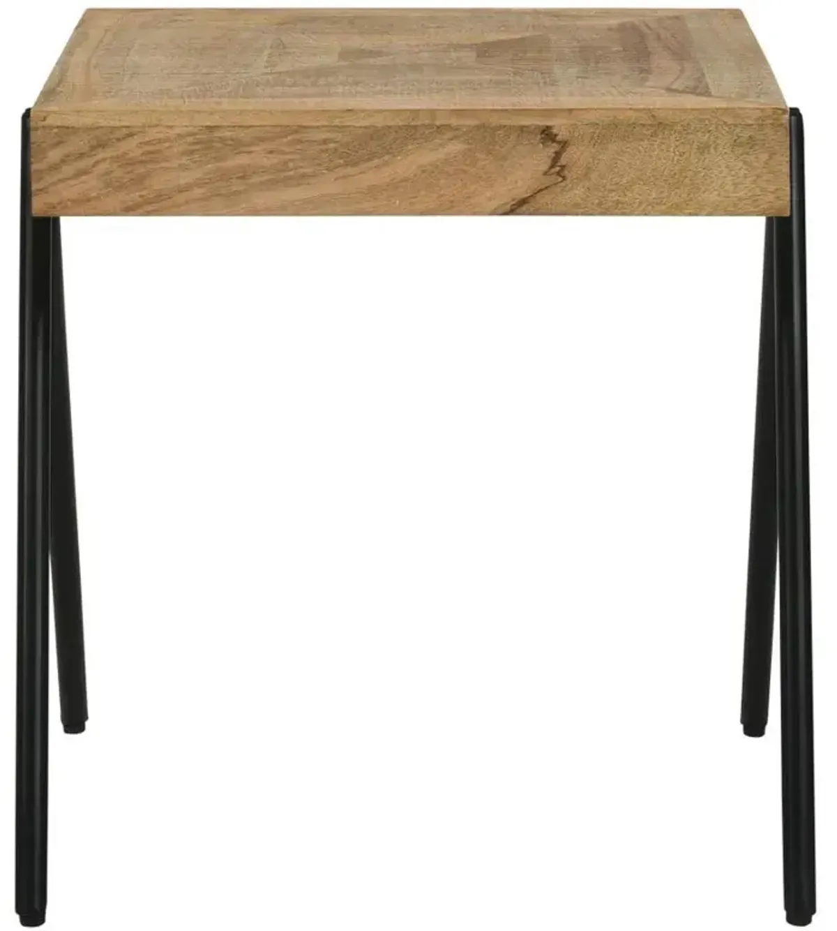 Avery - Square Solid Mango Wood Side End Table - Natural