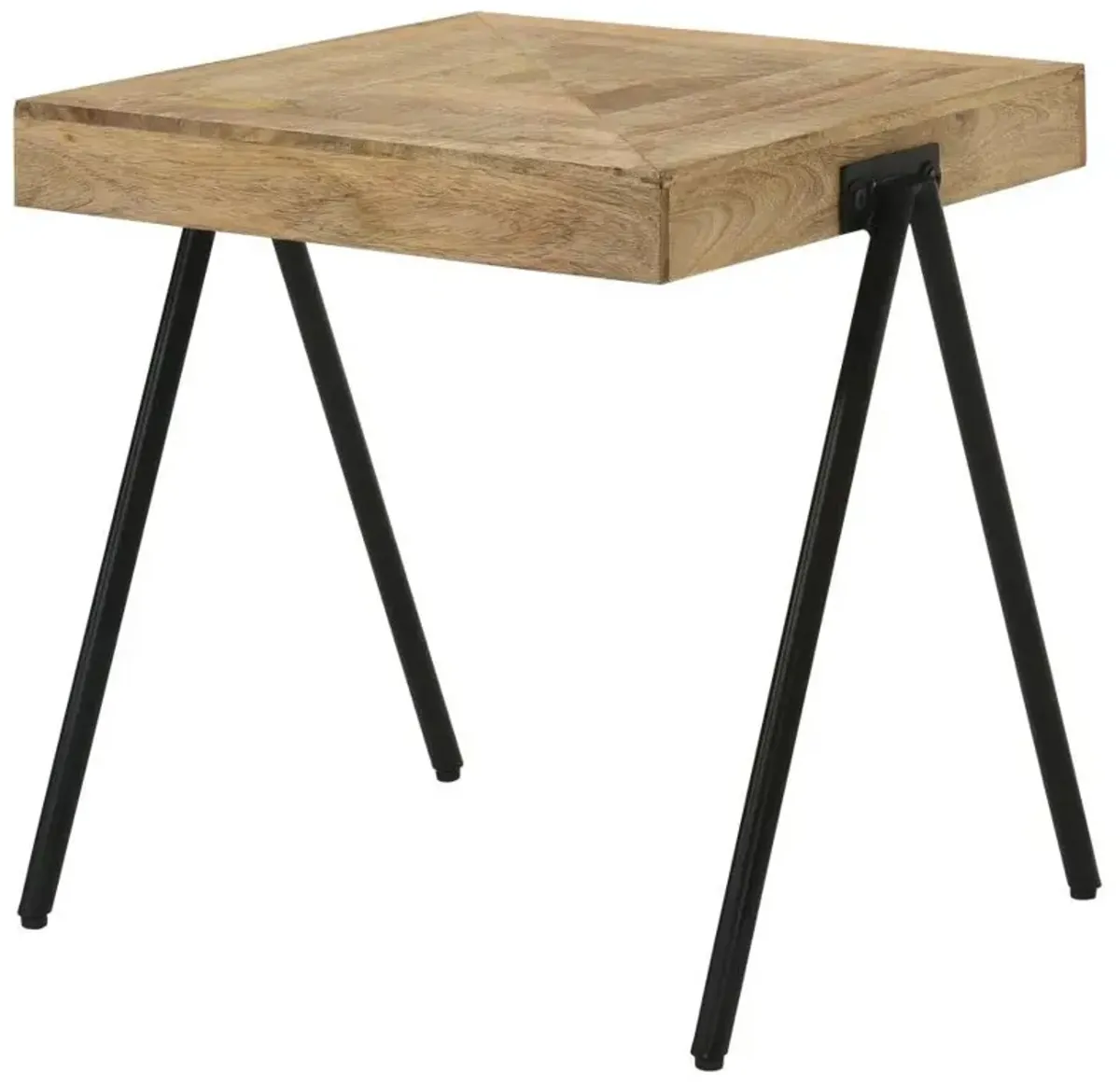 Avery - Square Solid Mango Wood Side End Table - Natural