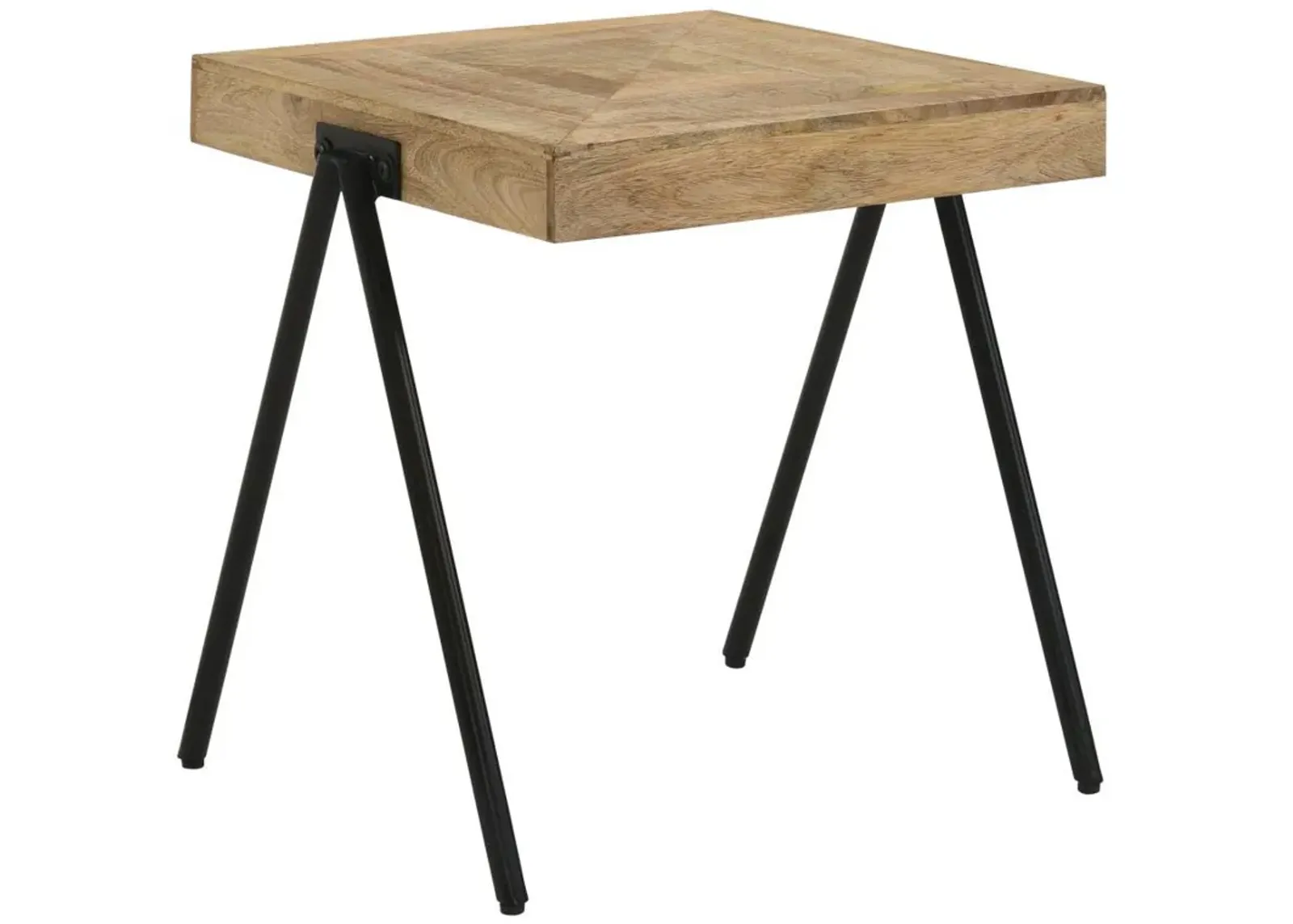 Avery - Square Solid Mango Wood Side End Table - Natural