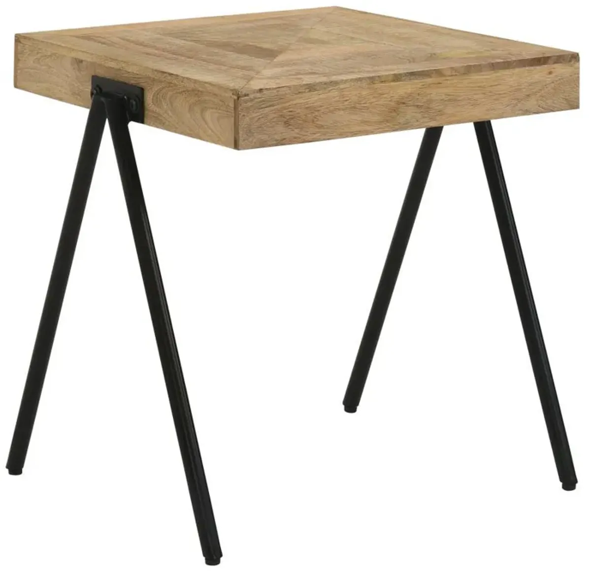 Avery - Square Solid Mango Wood Side End Table - Natural