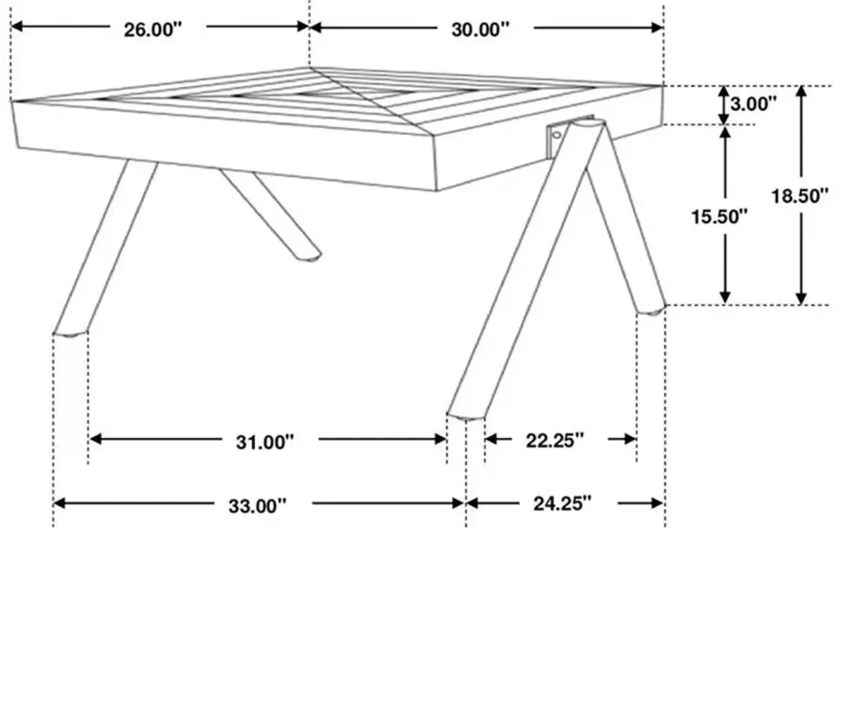 Avery - Rectangular Solid Mango Wood Coffee Table - Natural