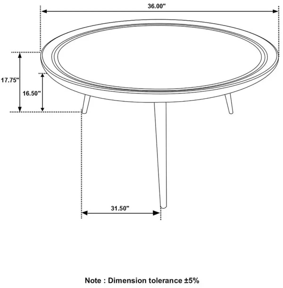 Zoe - Round Mango Wood Coffee Table - Natural