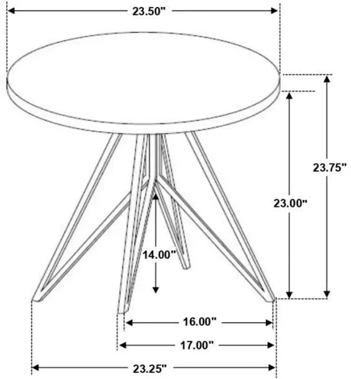 Hadi - Round Smart Top Side End Table - Cement