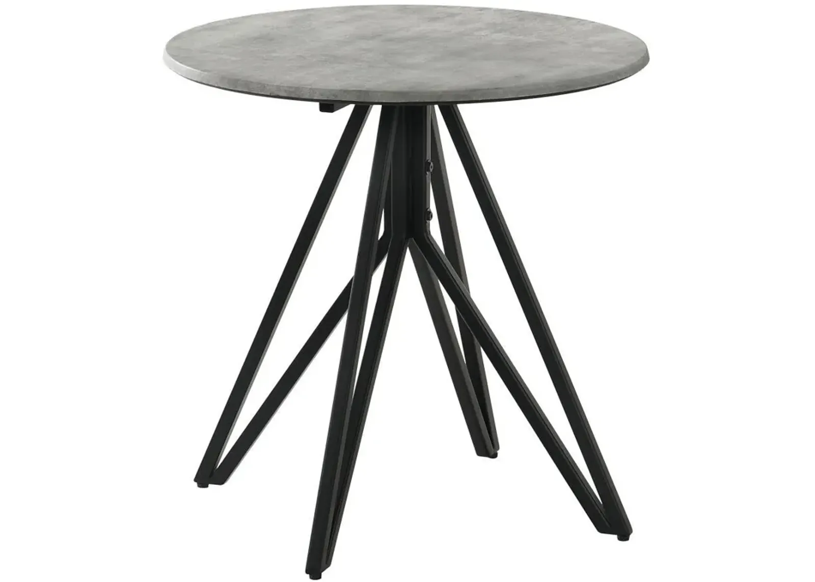 Hadi - Round Smart Top Side End Table - Cement