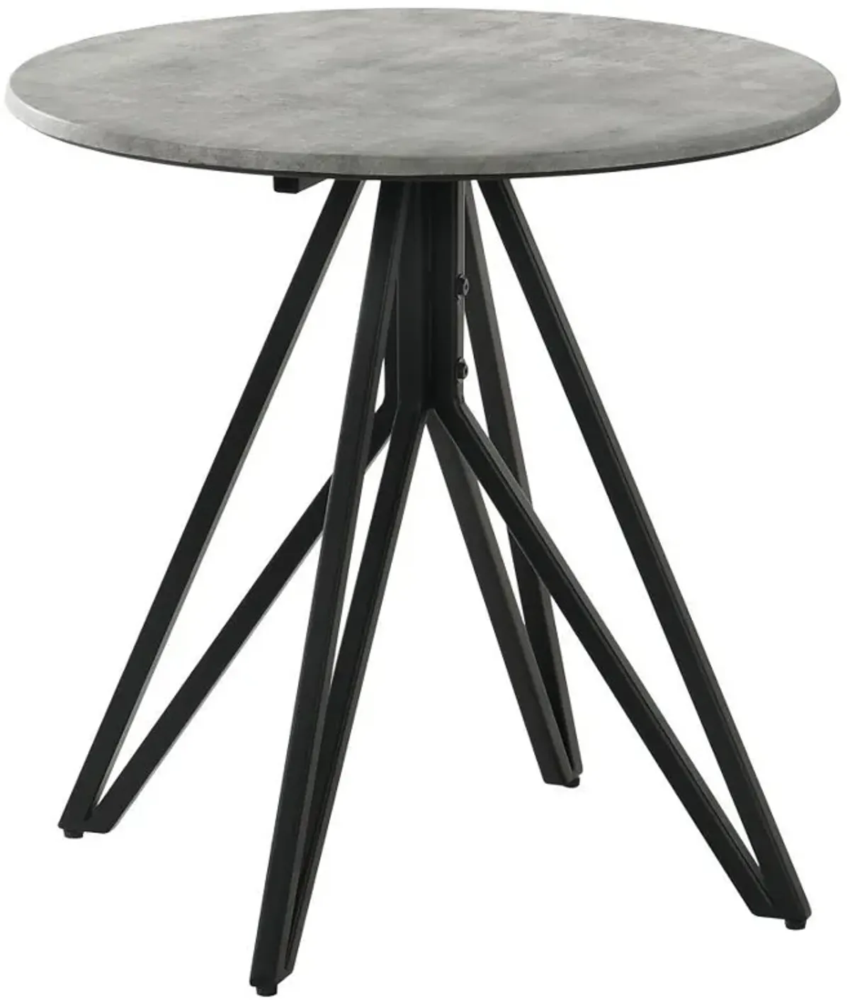 Hadi - Round Smart Top Side End Table - Cement