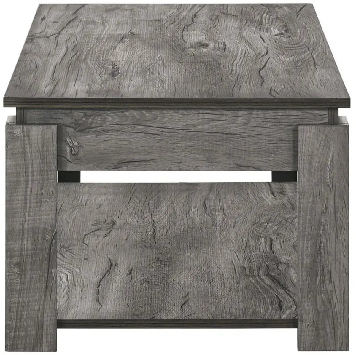 Donal - 3 Piece Rectangular Coffee Table Set - Weathered Gray