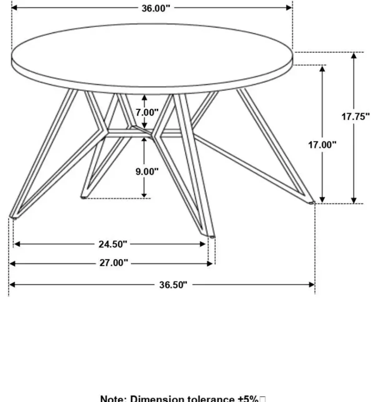 Hadi - Round Smart Top Coffee Table - Cement