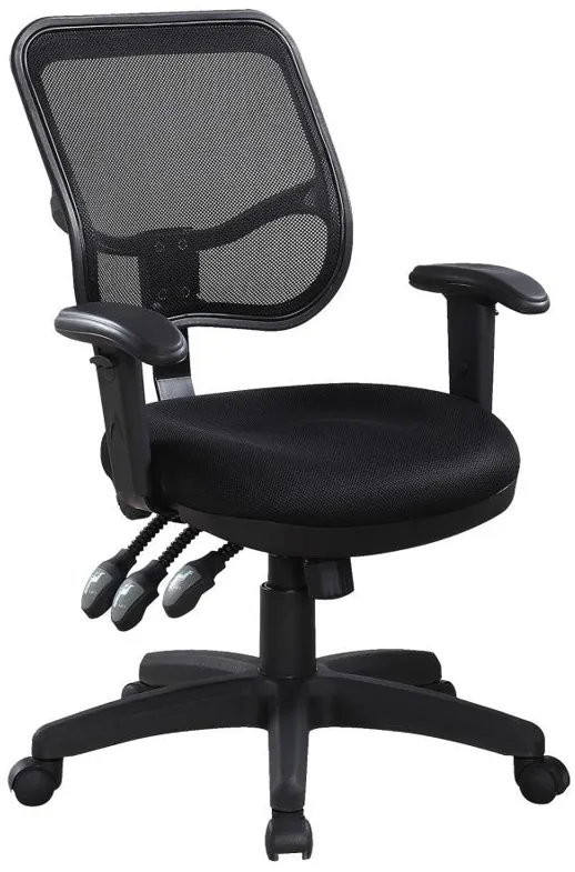 Rollo - Adjustable Height Office Chair - Black