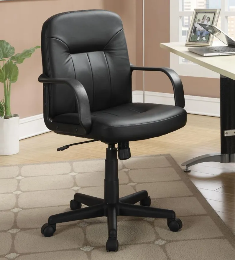 Minato - Adjustable Height Office Chair - Black