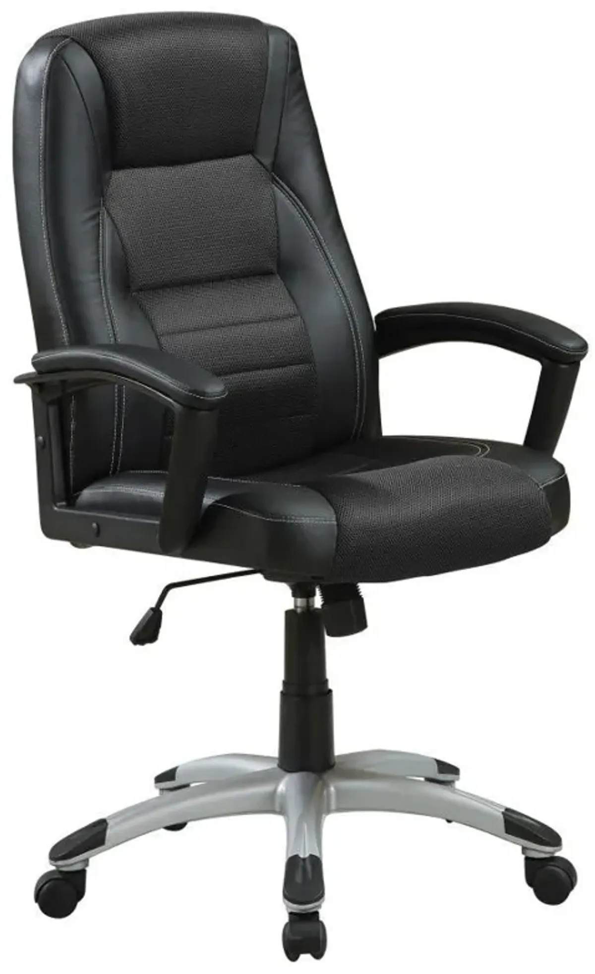 Dione - Upholstered Adjustable Home Office Desk Chair - Black