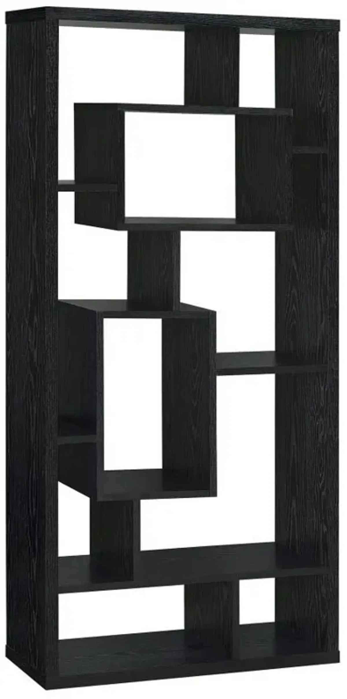 Linbrook - 8-Shelf Bookshelf - Black Oak