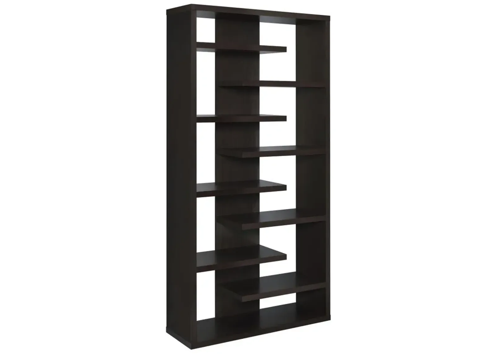 Altmark - 8-Shelf Open Bookcase - Cappuccino