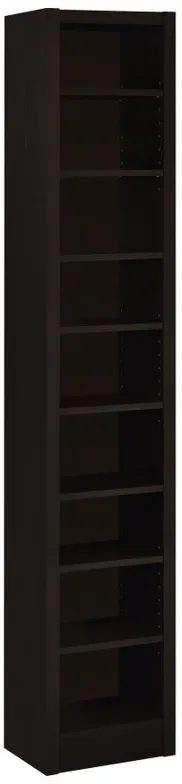 Eliam - Rectangular Bookcase With 2 Fixed Shelves - Cappuccino