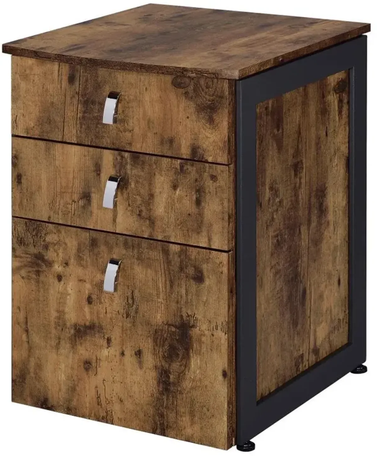 Estrella - 3-Drawer Home Office File Cabinet - Rustic Nutmeg