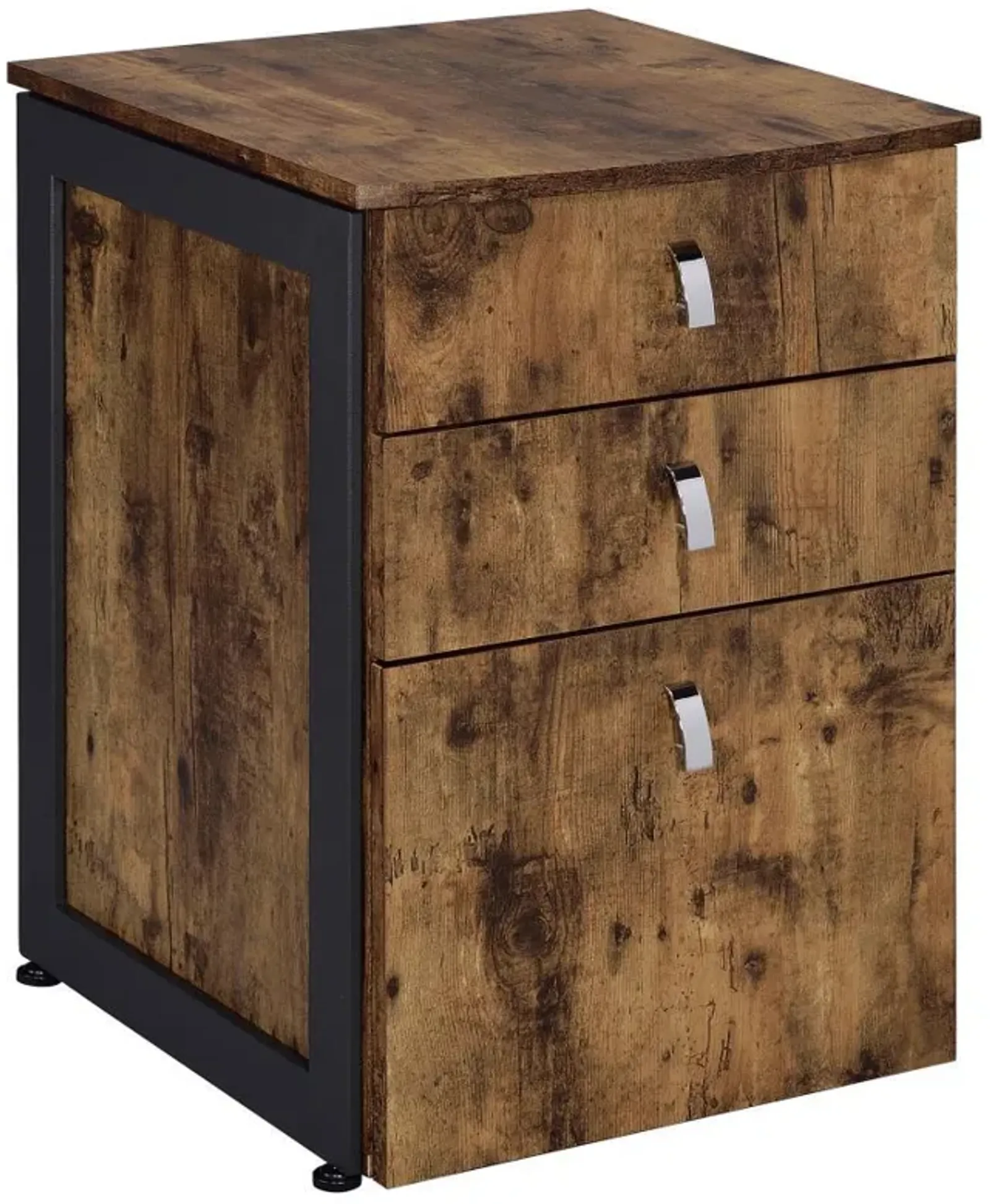 Estrella - 3-Drawer Home Office File Cabinet - Rustic Nutmeg