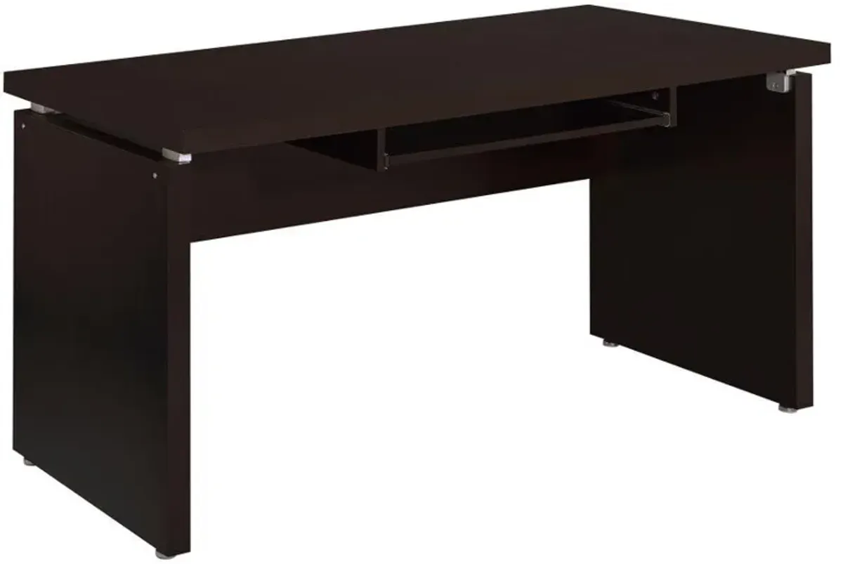 Skylar - Computer Desk With Keyboard Drawer - Cappuccino