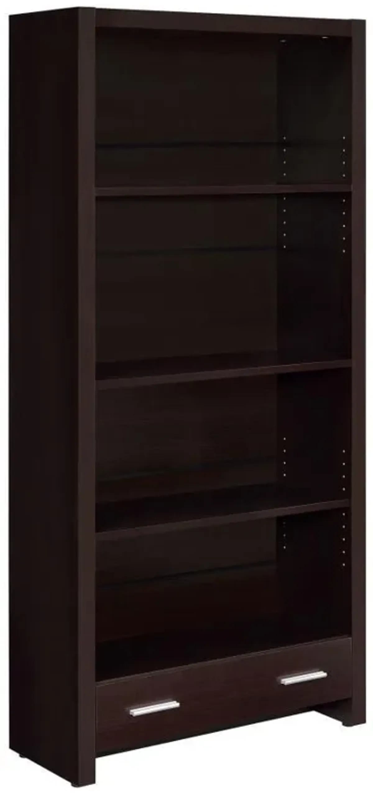 Skylar - 5-Shelf Bookcase With Drawer - Cappuccino