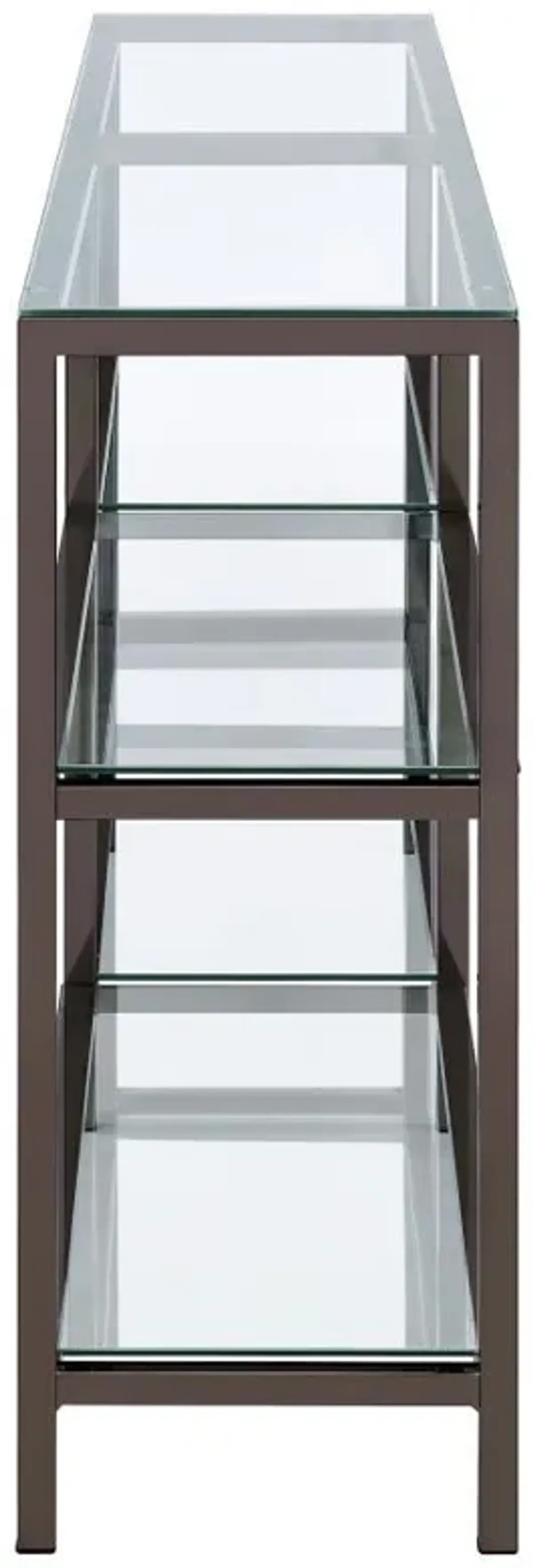 Kate - 2-Tier Bookcase - Black Nickel