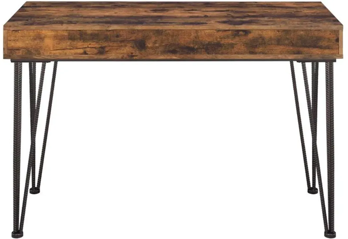 Olvera - 1-Drawer Writing Desk - Rustic Nutmeg