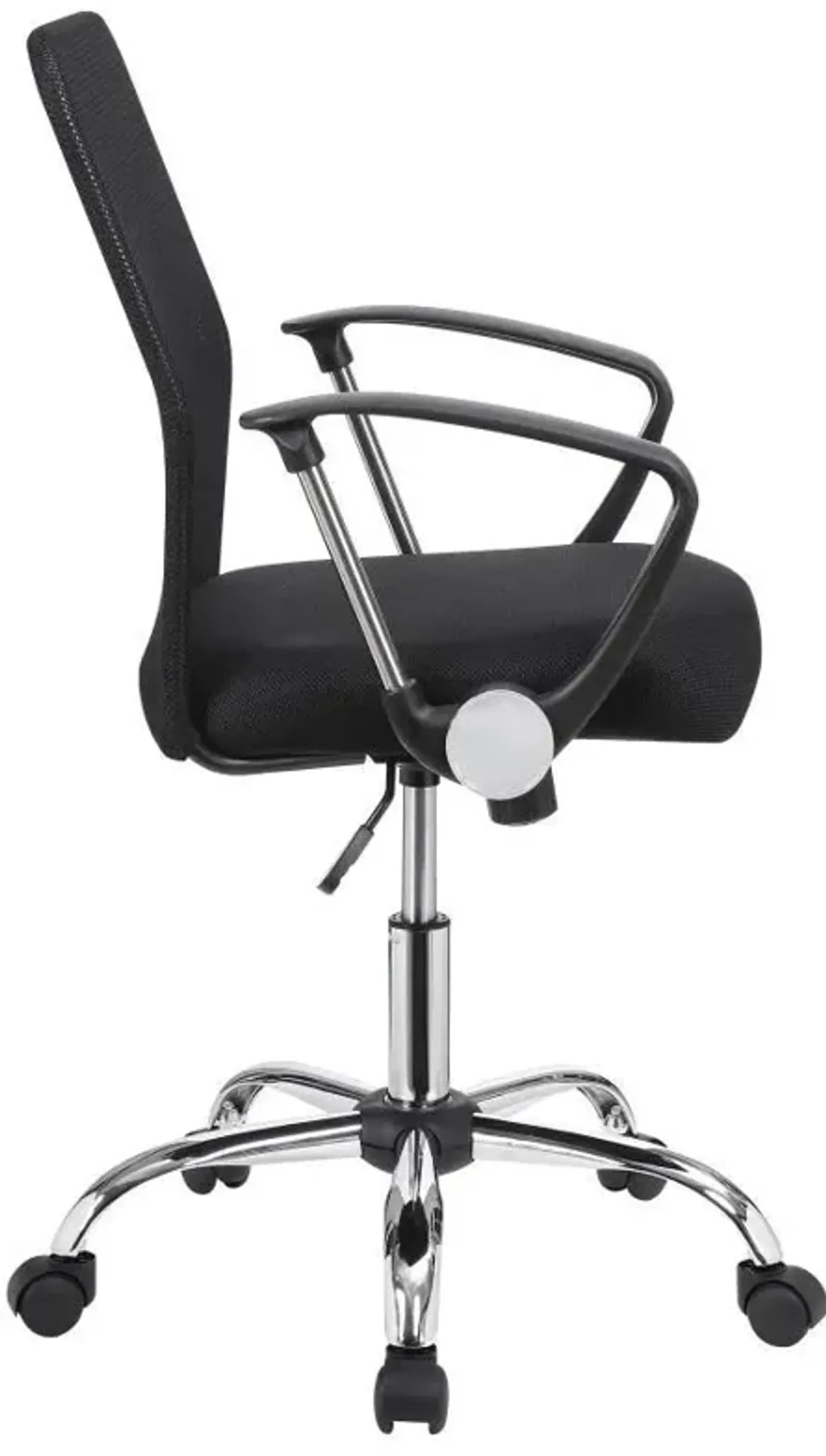 Gerta - Upholstered Adjustable Mesh Office Desk Chair - Black