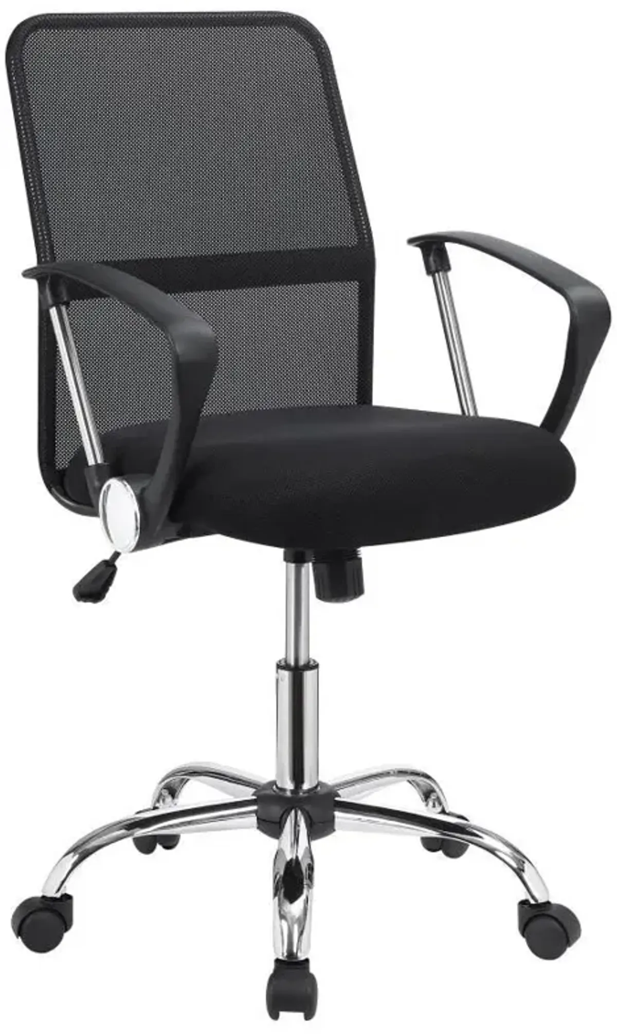 Gerta - Upholstered Adjustable Mesh Office Desk Chair - Black