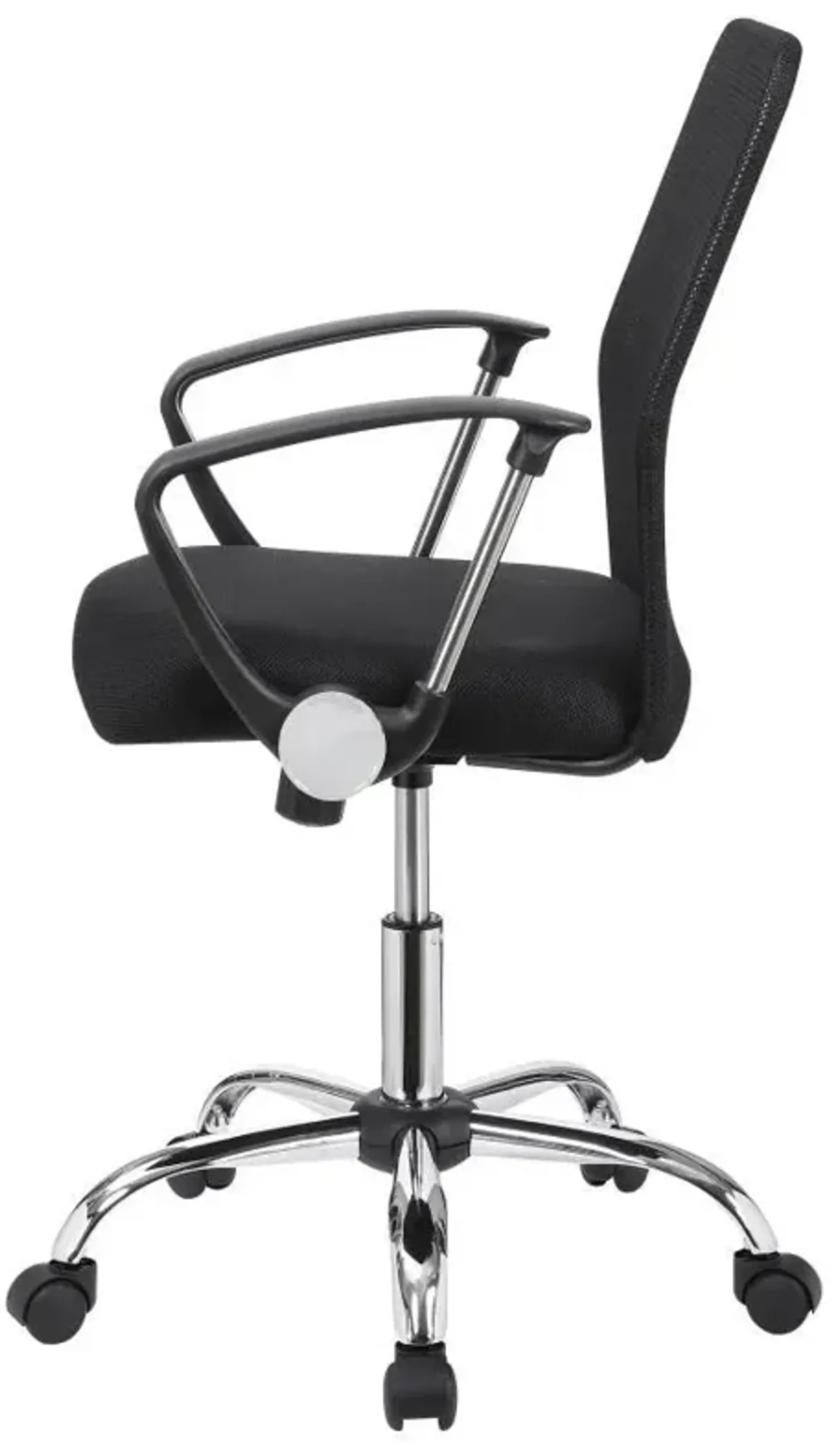 Gerta - Upholstered Adjustable Mesh Office Desk Chair - Black