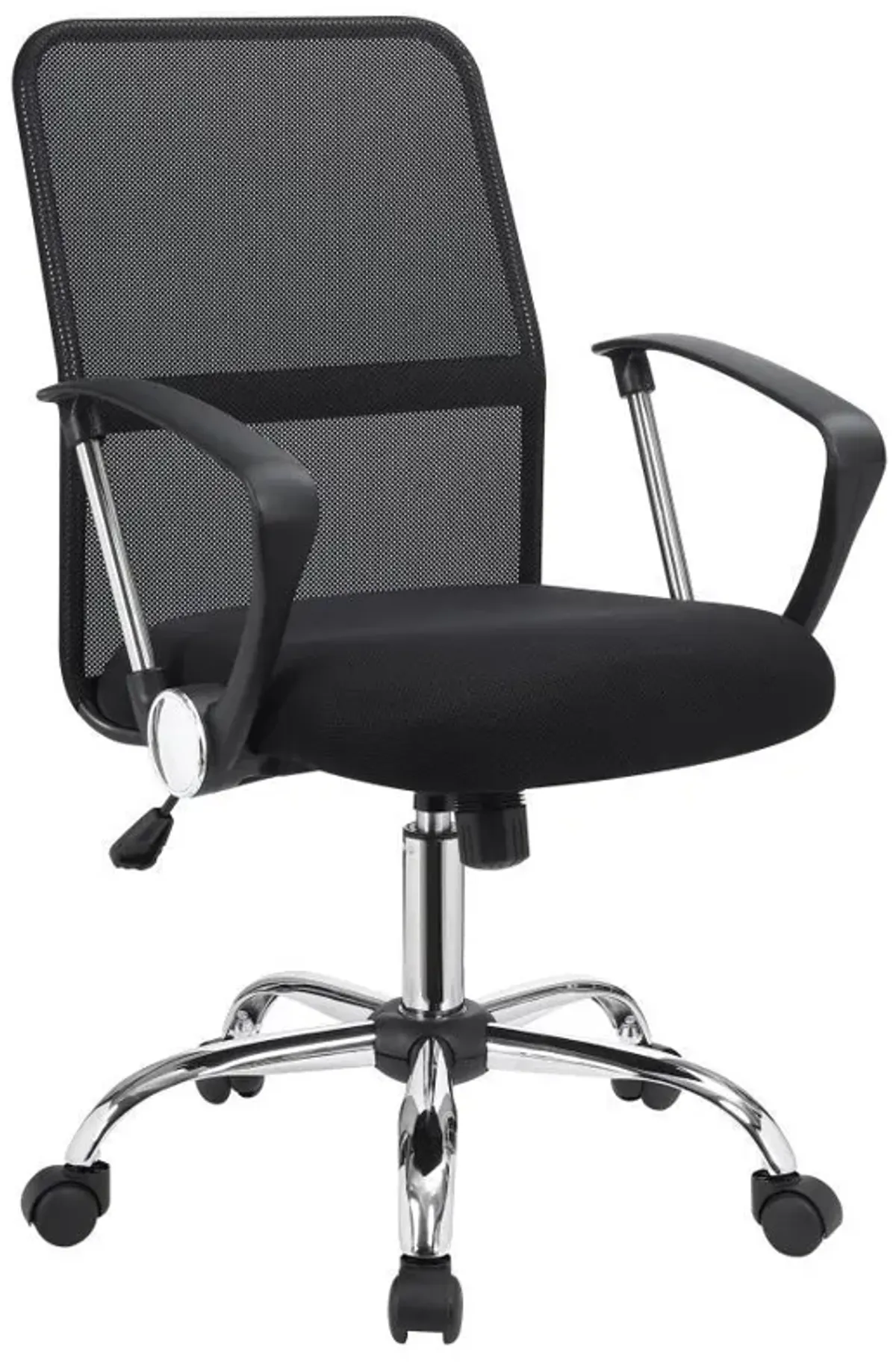 Gerta - Upholstered Adjustable Mesh Office Desk Chair - Black