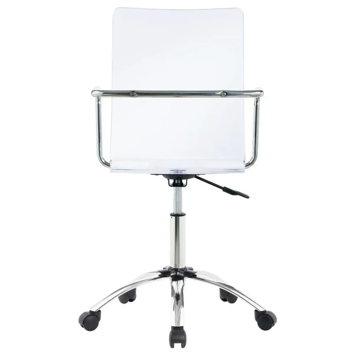 Amaturo - Acrylic Adjustable Home Office Desk Chair - Clear