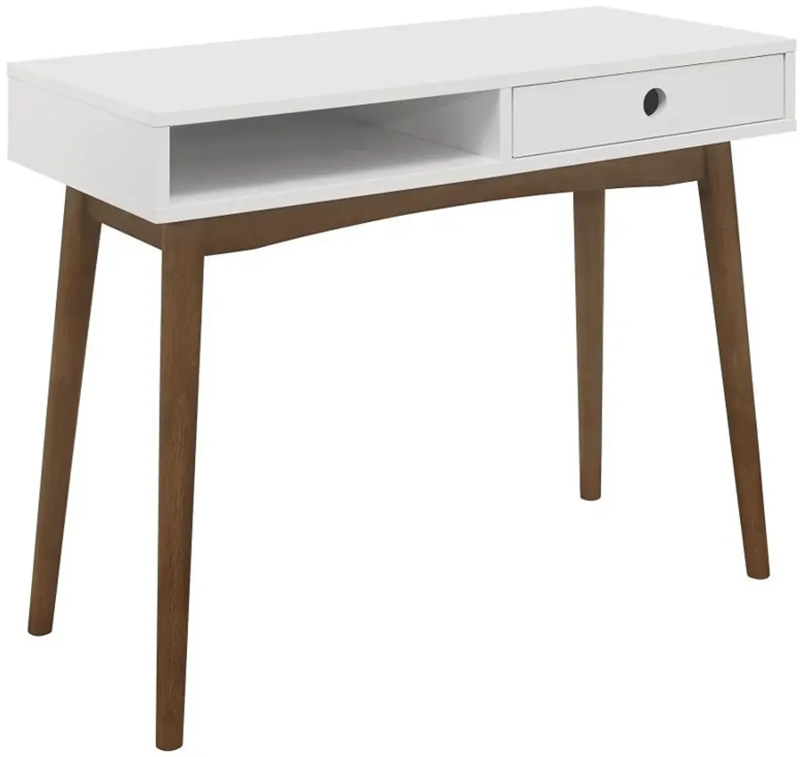 Bradenton - 1-Drawer Wood Writing Desk - White