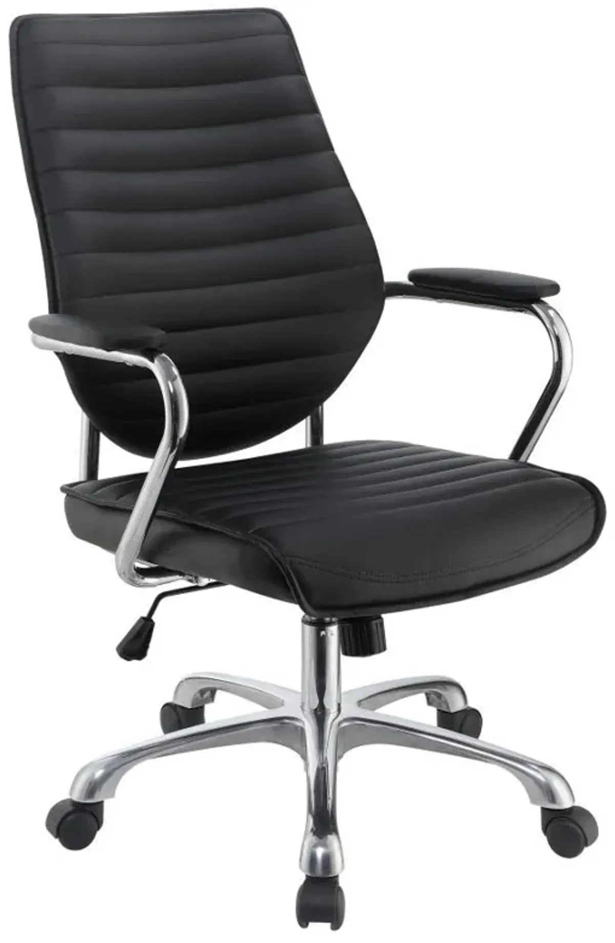 Chase - Upholstered Adjustable Home Office Desk Chair - Black