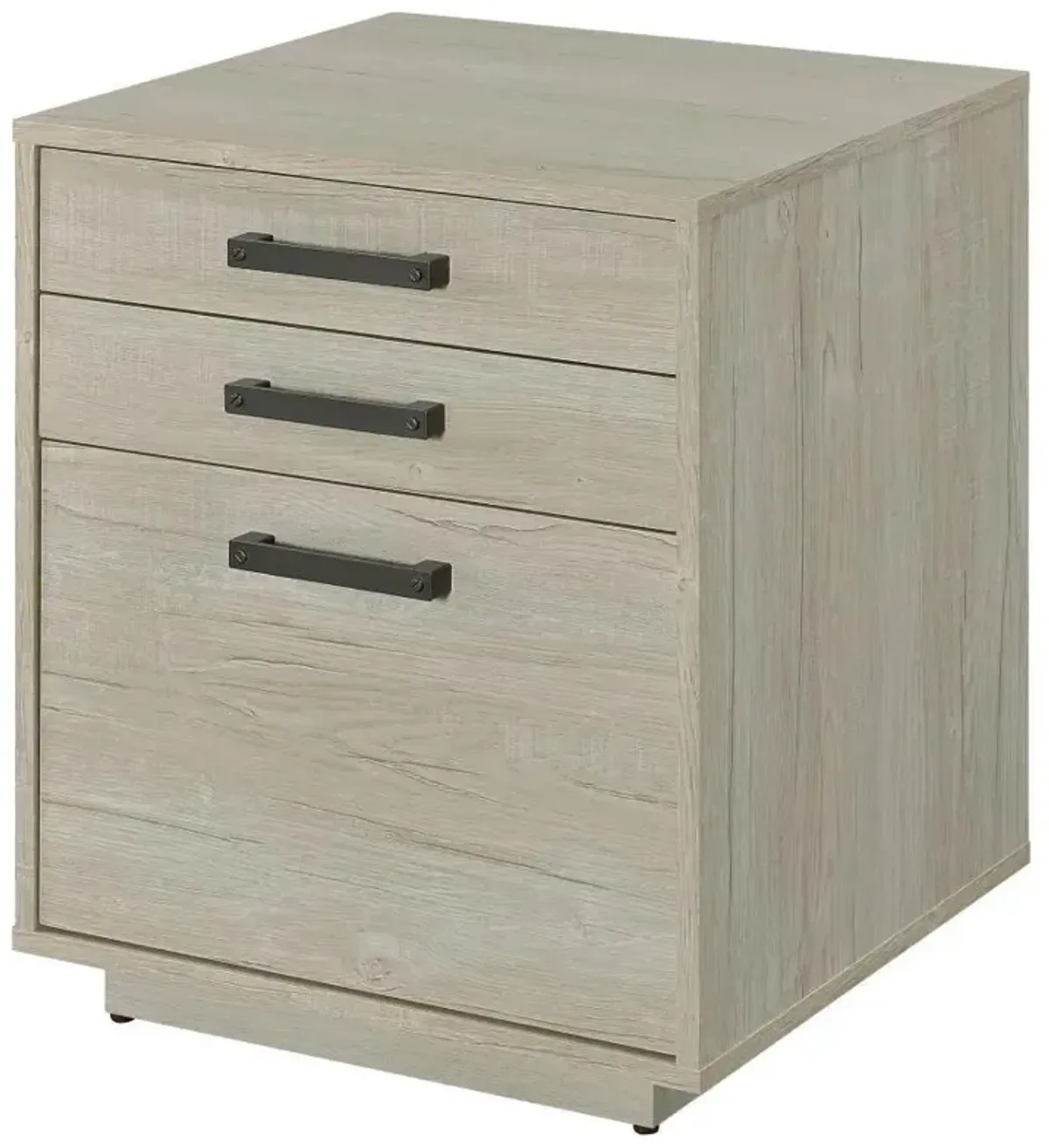 Loomis - 3-Drawer Home Office File Cabinet - Whitewashed Gray