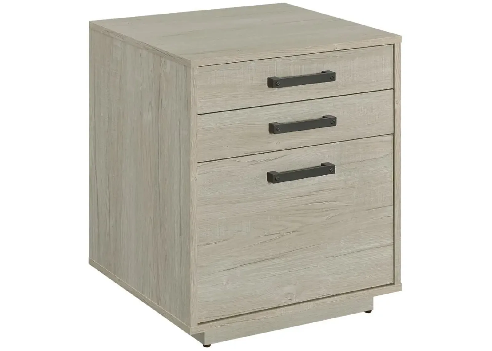 Loomis - 3-Drawer Home Office File Cabinet - Whitewashed Gray