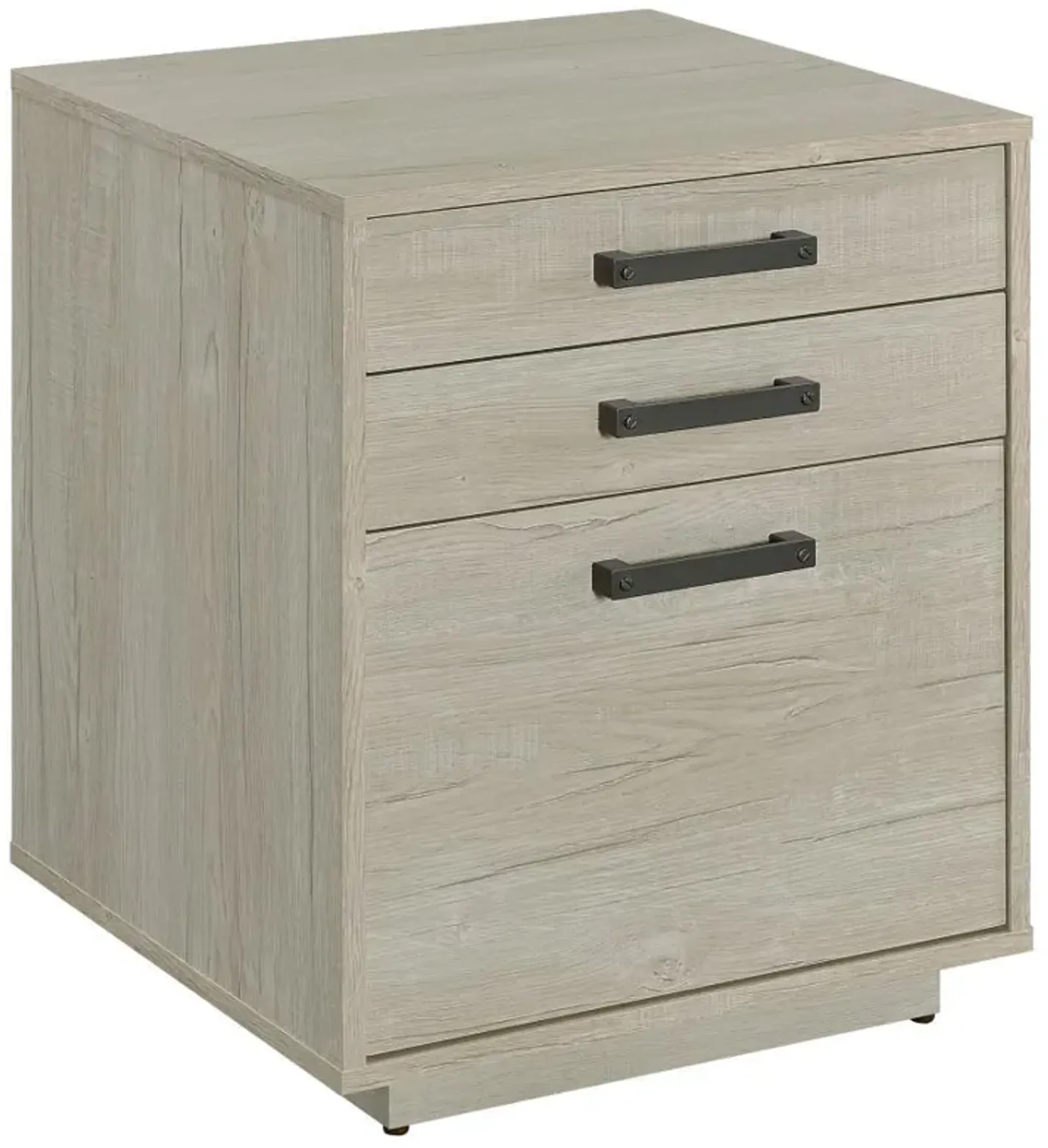 Loomis - 3-Drawer Home Office File Cabinet - Whitewashed Gray