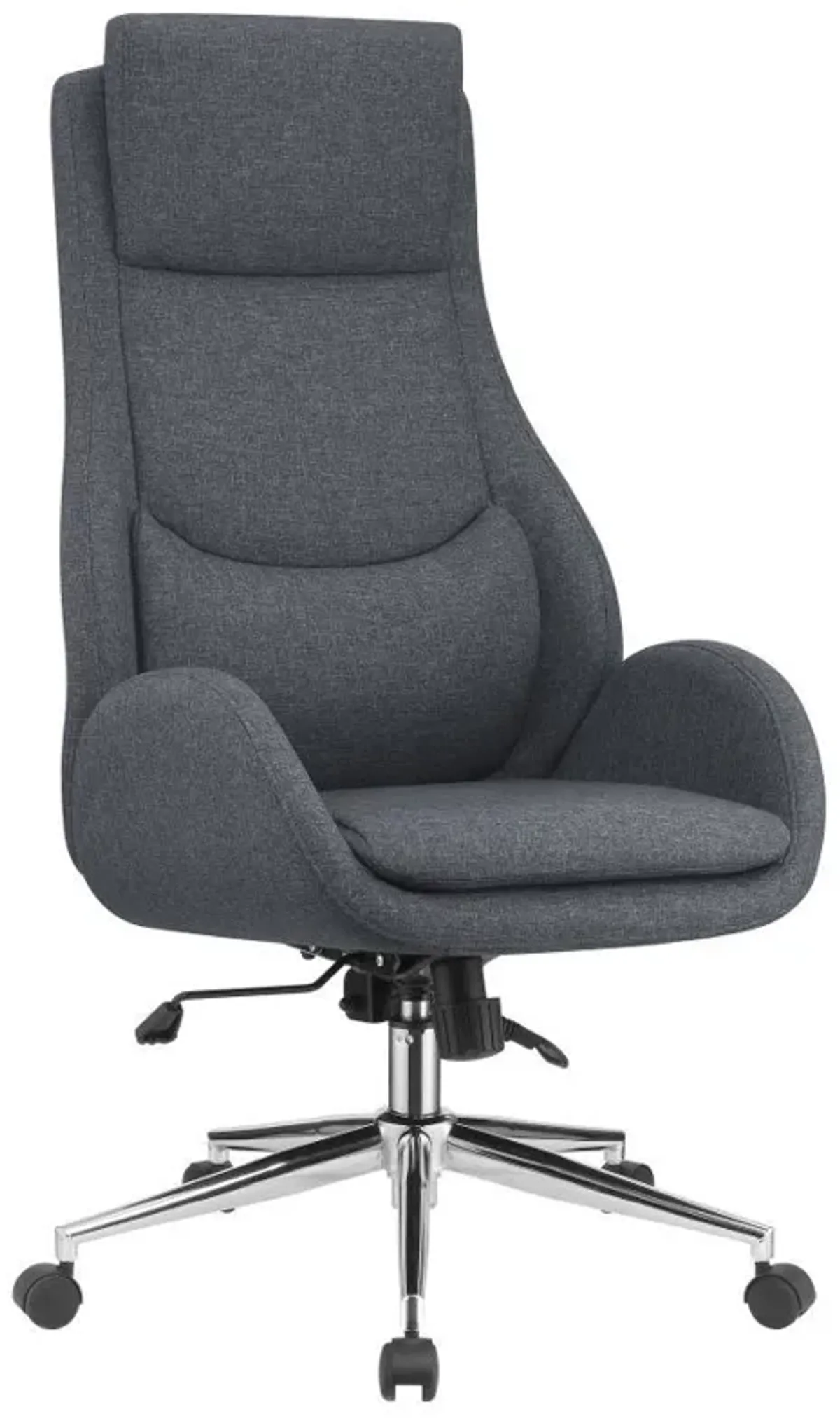 Cruz - Upholstered Adjustable Home Office Desk Chair - Gray