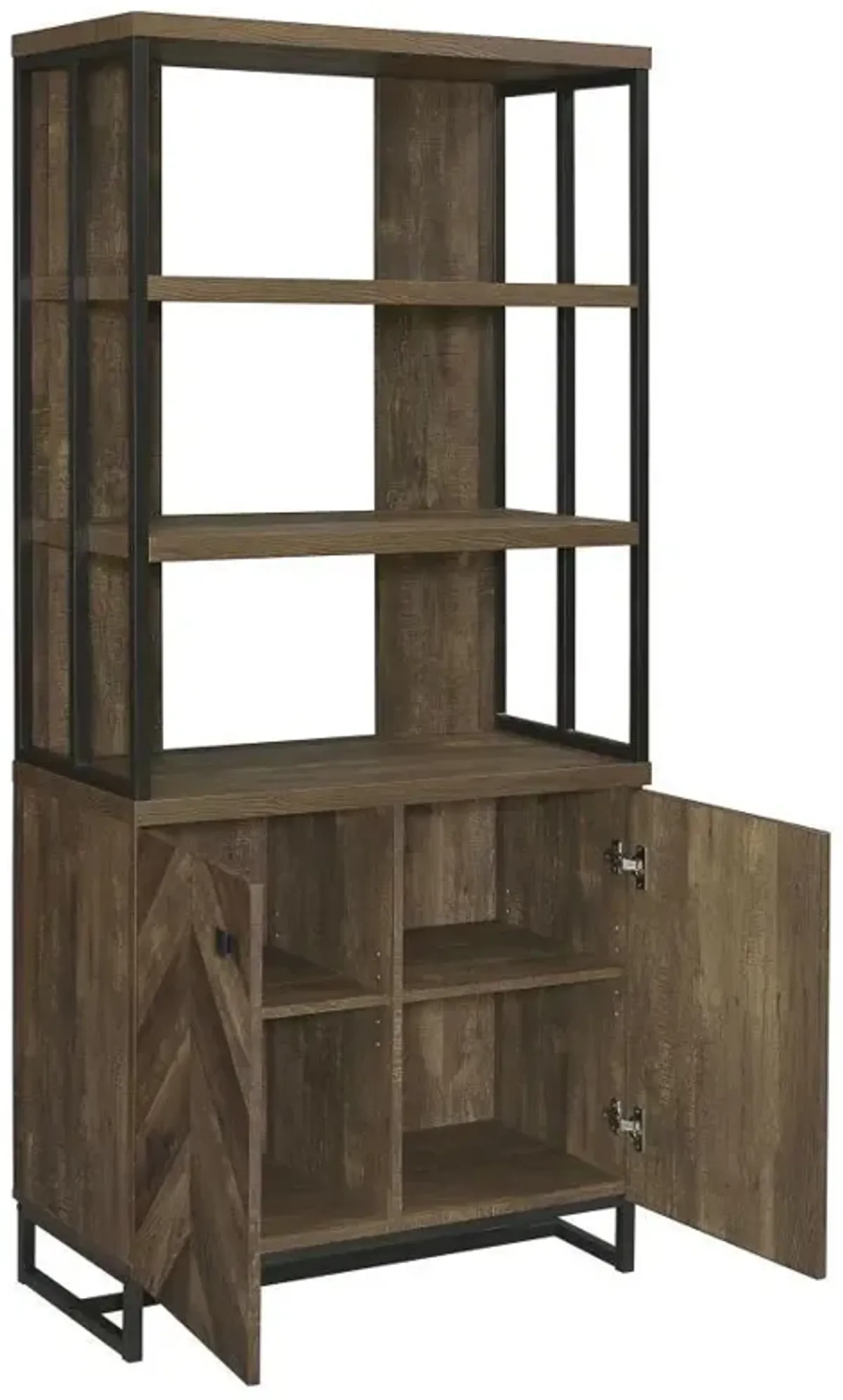 Millbrook - 2 Door Storage Bookshelf - Rustic Oak