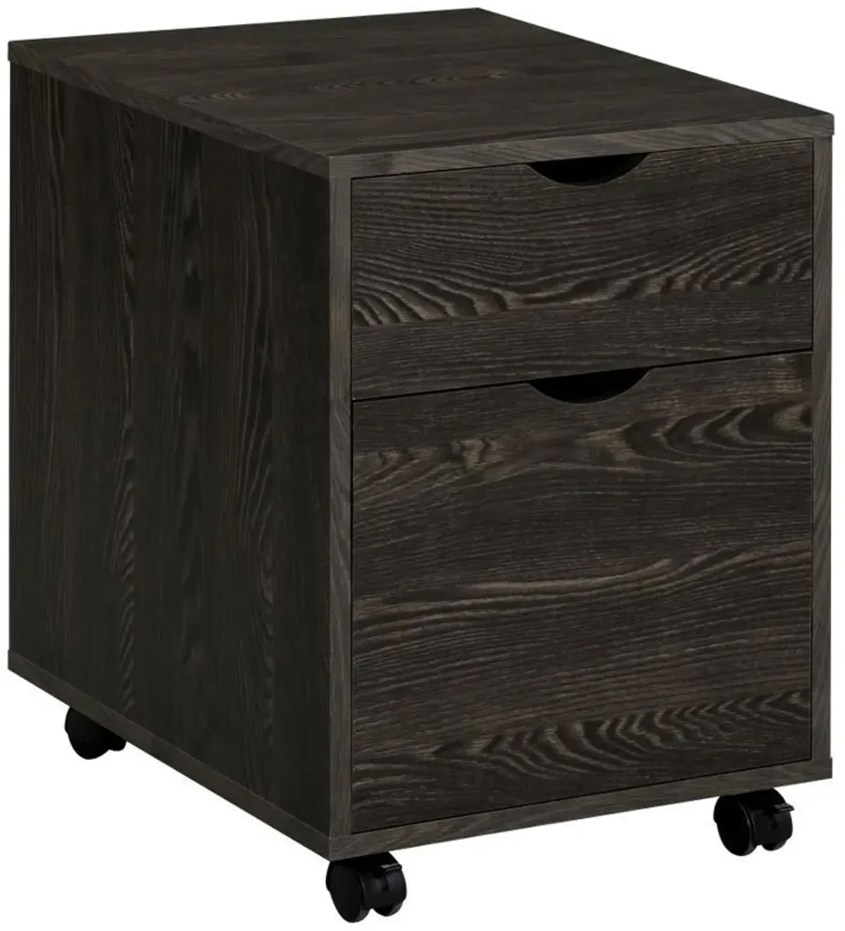 Noorvik - 2-Drawer Home Office Mobile File Cabinet - Dark Oak