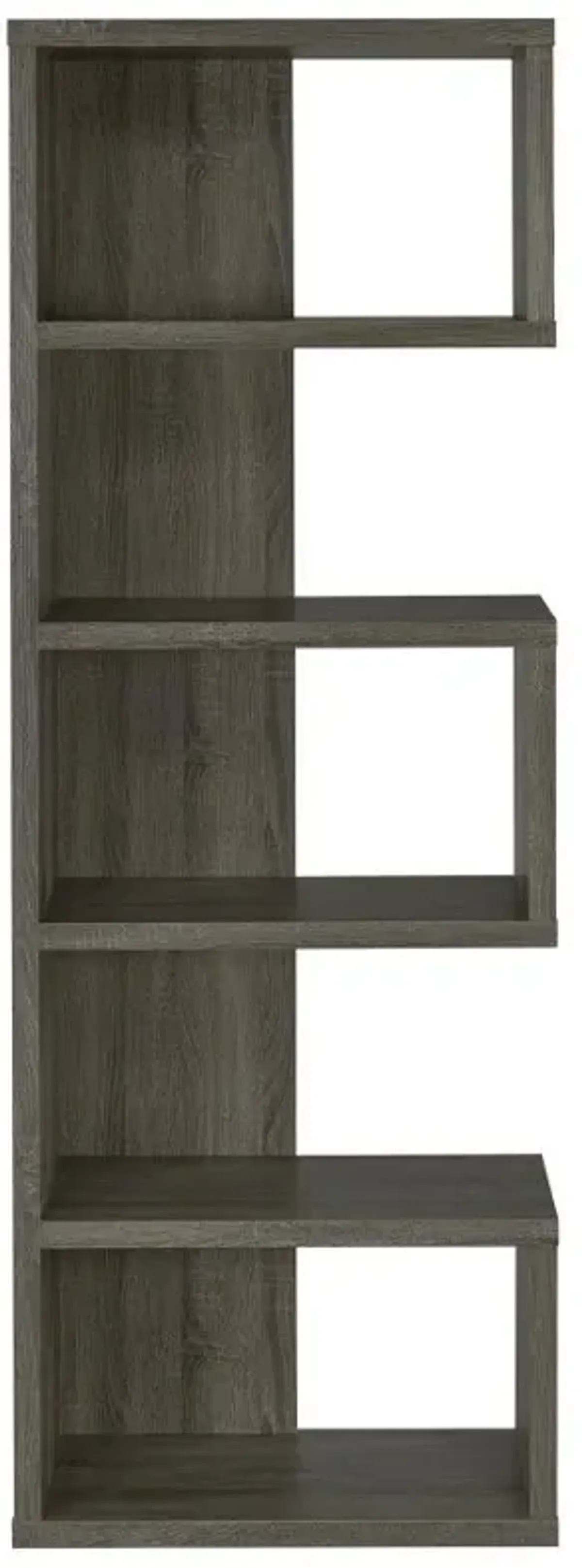 Joey - 5-tier Alternating Boxes Design Bookcase