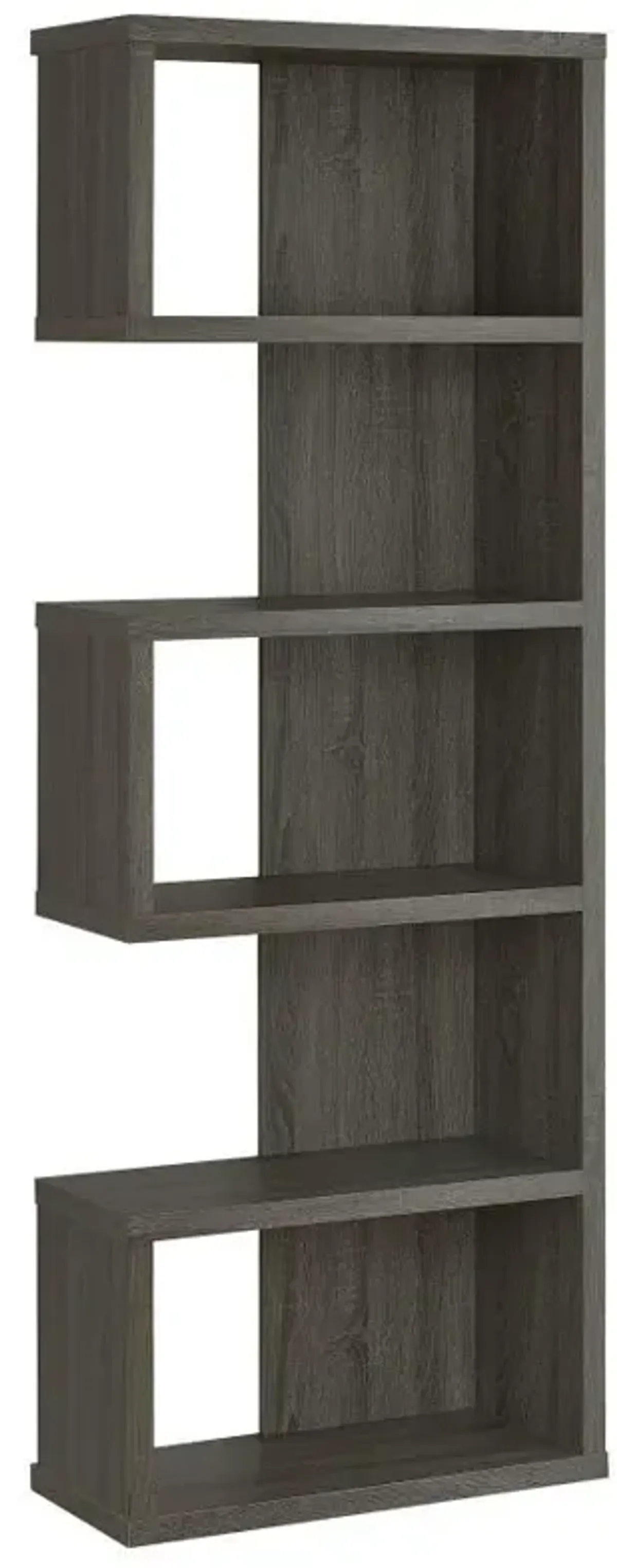 Joey - 5-tier Alternating Boxes Design Bookcase