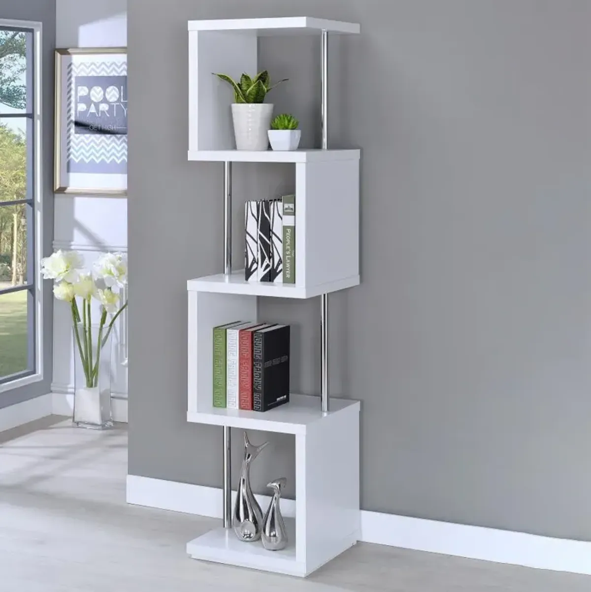 Baxter - 4-shelf Bookcase