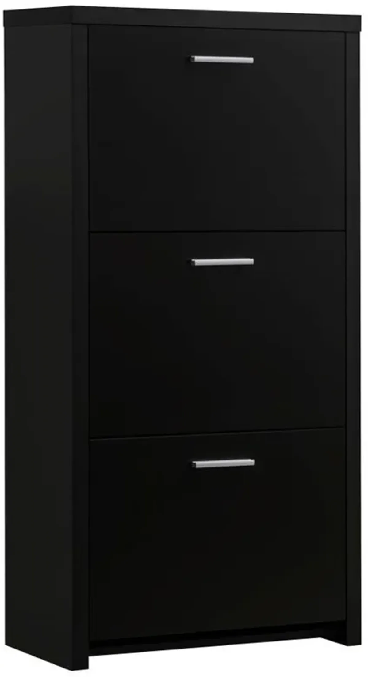 Vivian - 3-Drawer Engineered Wood Shoe Cabinet - Black