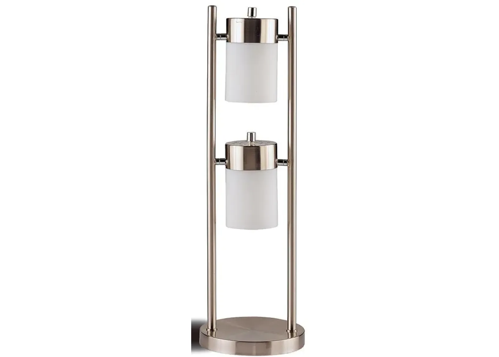 Munson - 2 Swivel Lights Bedside Table Lamp - Silver