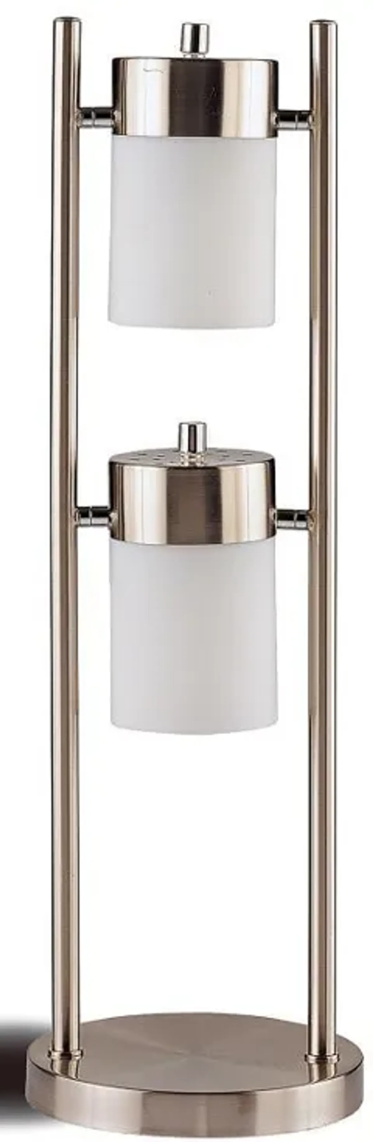 Munson - 2 Swivel Lights Bedside Table Lamp - Silver