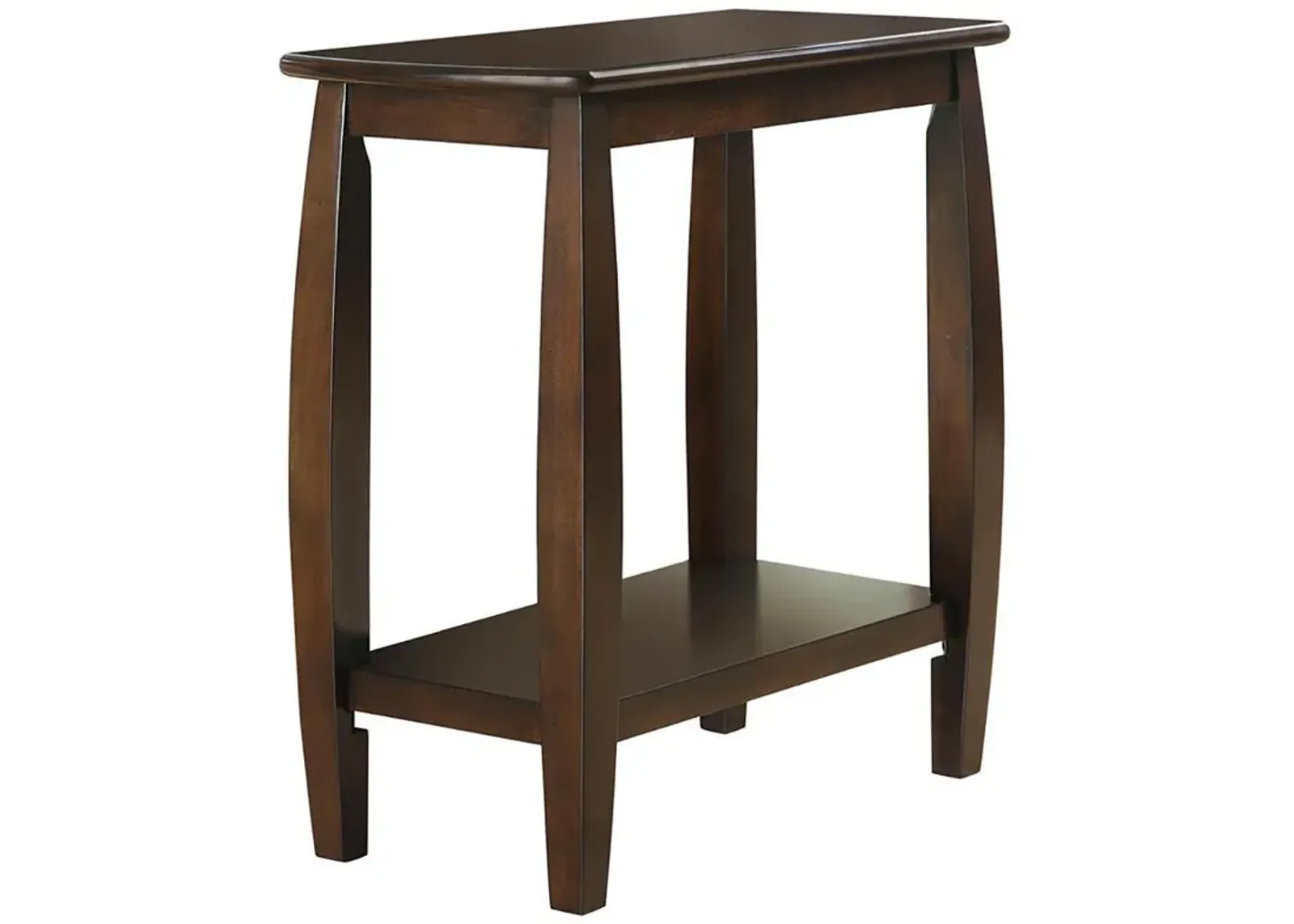 Raphael - 1-Shelf Rectangular Wood Side Table - Cappuccino