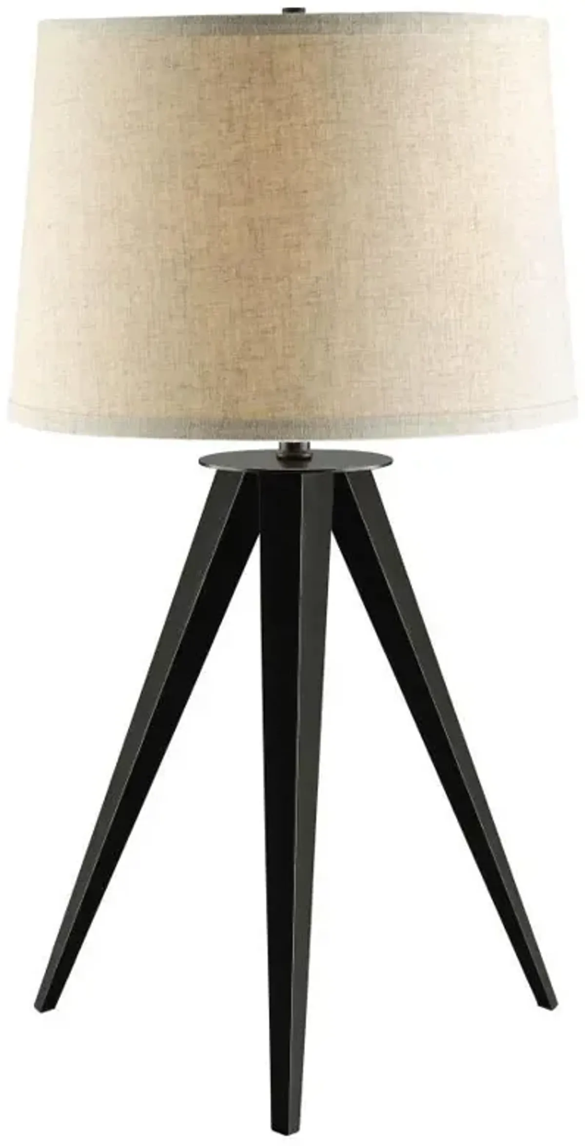 Sabat - Empire Shade Tripod Beside Table Lamp - Black