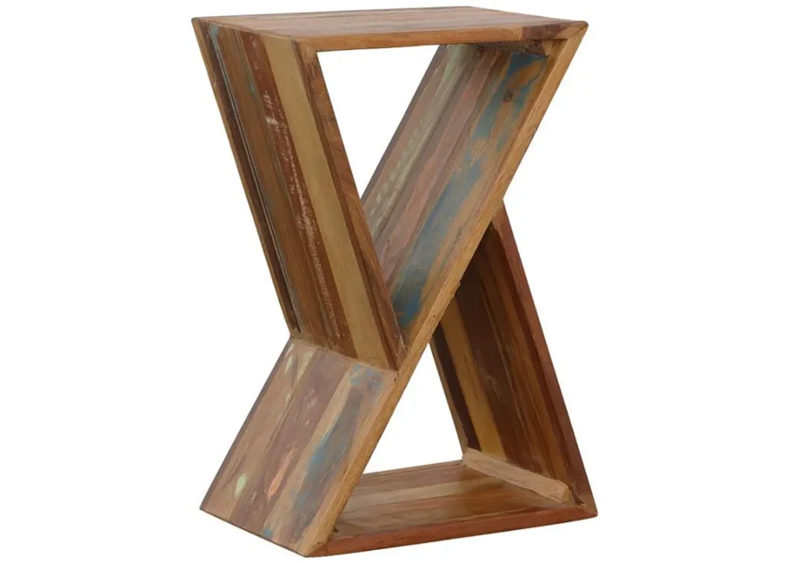 Lily - Solid Reclaimed Wood Accent Side Table - Natural