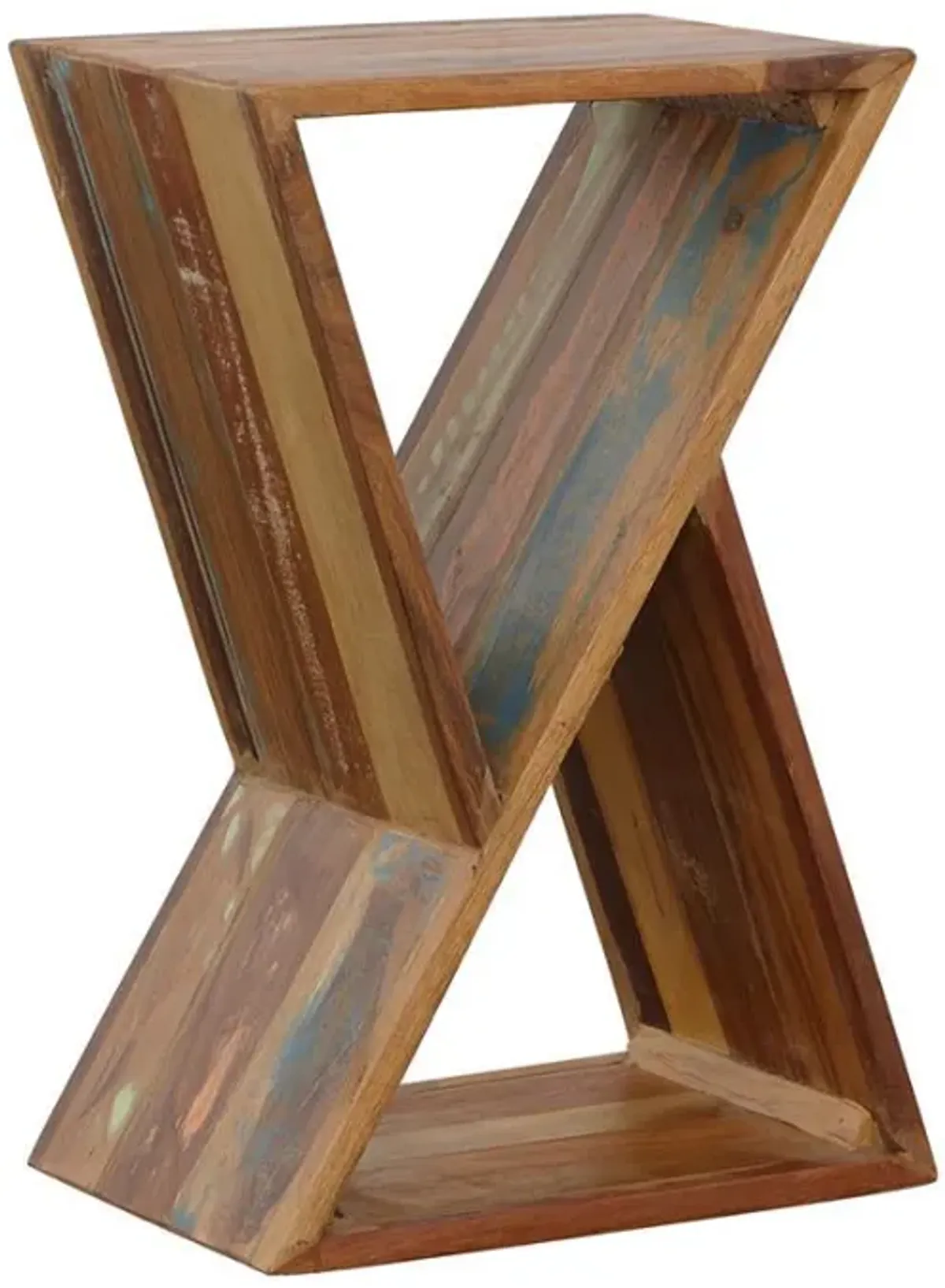 Lily - Solid Reclaimed Wood Accent Side Table - Natural