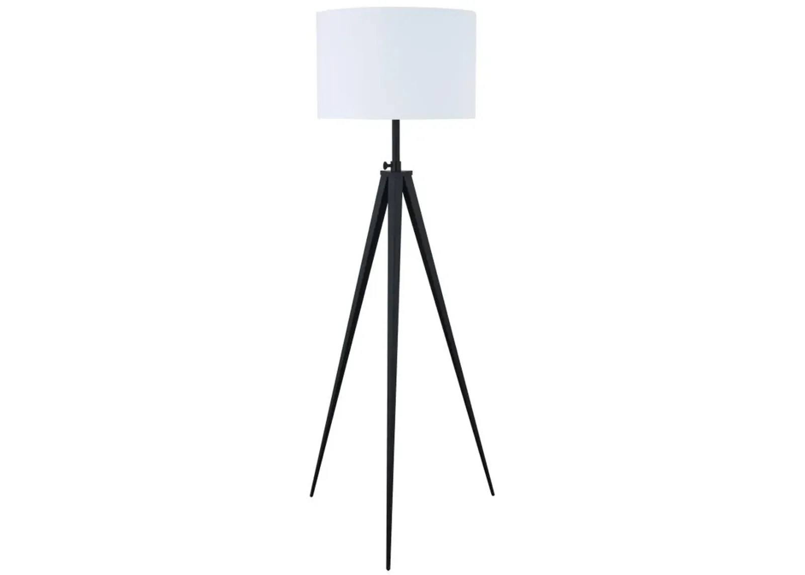 Harrington - Drum Shade Metal Tripod Floor Lamp - Black